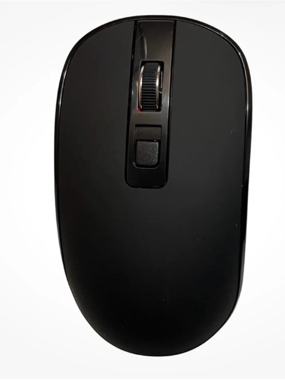 Compact Black Wireless Mouse with Scroll Wheel Conditions Working Perfectly